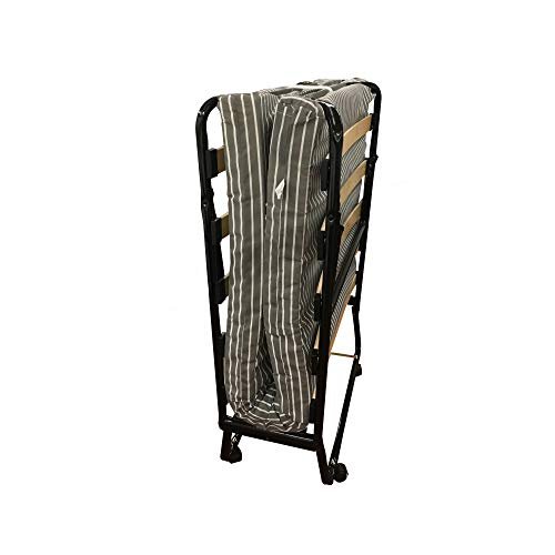 Lit pliant Avenue Literie 1 personne 12 Lattes Matelas 80×190 couchage d’appoint