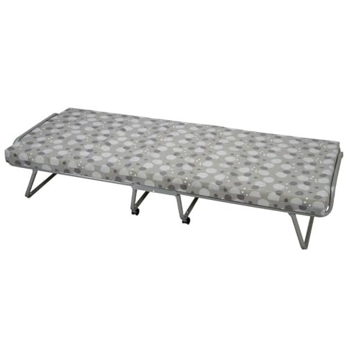Sedac Lit pliant 12 lattes 80x190cm Matelas Mousse 8cm 1 personne confort