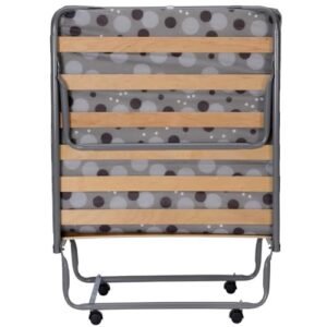 Sedac Lit Pliant - 80x190 - Gain de Place - 15 Lattes Bois Made in France - 1 Personne