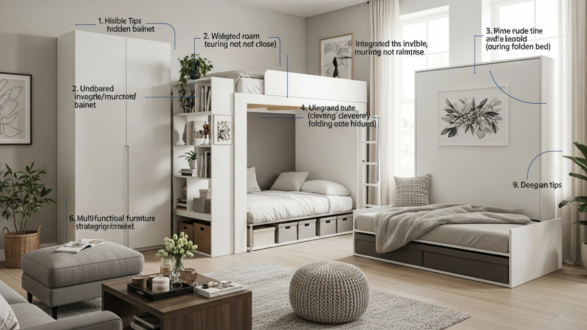 Comment installer un lit pliant 1 personne dans un studio : 9 astuces pour qu&rsquo;il reste invisible le jour