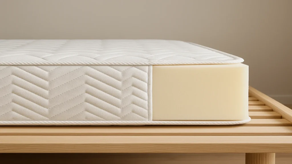 Illustration de la section : Choisir le bon matelas : épaisseur et densité avant tout – Le matelas, c'est le cœur du confort. Pour les lits d'appoint, l'épaisseur…