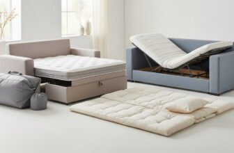 Illustration du sujet : Couchage d&rsquo;appoint : les 7 questions à se poser avant d&rsquo;acheter – Vous recevez régulièrement famille ou amis sans disposer de…