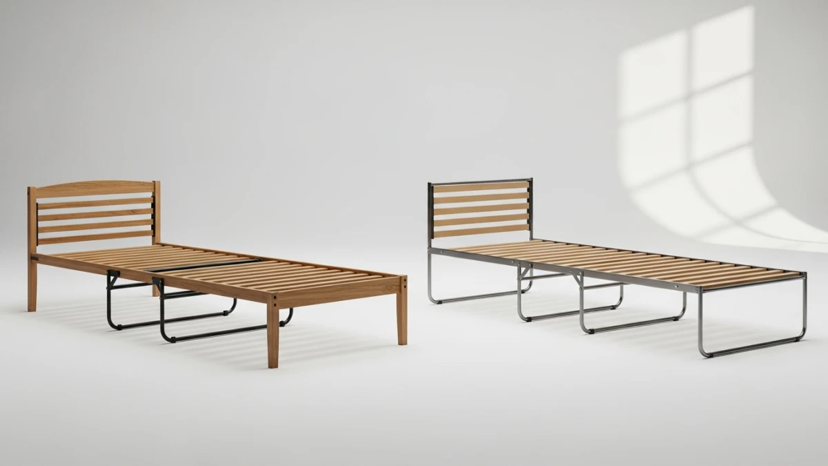 Lit pliant 1 personne en bois ou en métal : quel matériau choisir ?