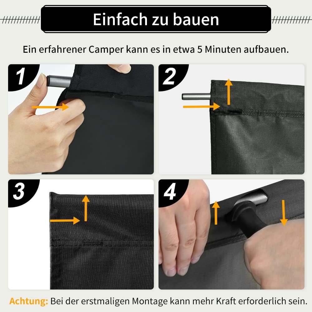 Lit de camping TOMOUNT 150 kg pour extérieur et bureau