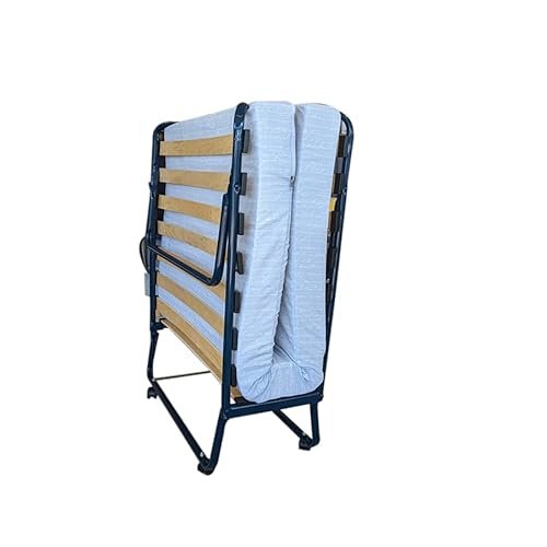 Lit pliant gris 90 x 190 Avenue Literie 1 personne robuste