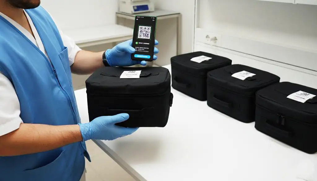 Technicien utilisant DM Labeling