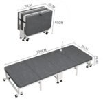 Lit pliant AuraThreads 1 personne 150 kg pour invités