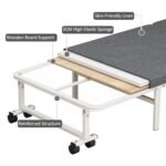 Lit pliant AuraThreads 1 personne 150 kg pour invités