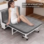 Lit pliant AuraThreads 1 personne 150 kg pour invités