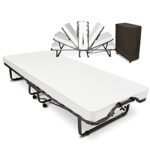 Lit pliant une place Beautissu 100 kg pour invités voyage