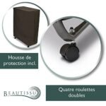 Lit pliant une place Beautissu 100 kg pour invités voyage