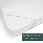 Lit pliant une place Beautissu 100 kg pour invités voyage