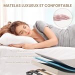 Lit pliant COSTWAY 1 personne 120 kg avec matelas orthopédique
