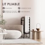 Lit pliant 1 personne DEWINNER 90×190  pratique