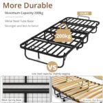 Lit pliant 90 x 200 VOWNER 1 personne 200 kg confortable