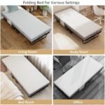 Lit pliant 90 x 200 VOWNER 1 personne 200 kg confortable