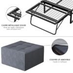 Lit pliant 76 x 197 DEWINNER 1 personne pour bureau et invités