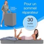 Matelas pliant ELONEO 90 x 200 1 personne confort