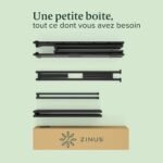 Cadre de lit 90 x 190 Zinus Caleb 160 kg montage rapide