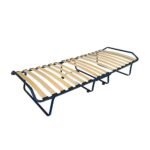 Lit pliant gris 90 x 190 Avenue Literie 1 personne robuste