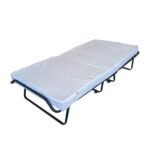 Lit pliant gris 90 x 190 Avenue Literie 1 personne robuste